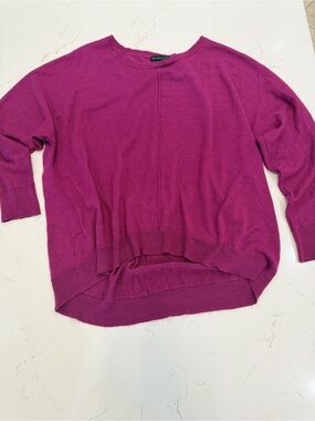 Design History Magenta Oversized High-Low Sweater